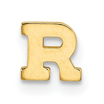 Die Struck Letter R 14k Yellow Gold YG2220R, MPN: YG2220R,