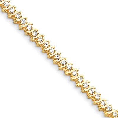 Diamond tennis bracelet 14k Gold X704AA, MPN: X704AA, 883957195698