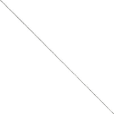 1.0mm Round Diamond-cut Wheat Chain 30 Inch 14k White Gold PEN269-30, MPN: PEN269-30, 886774401959