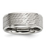 Textured Band Stainless Steel Brushed and Polished SR600 by Chisel, MPN: SR600, 191101020636