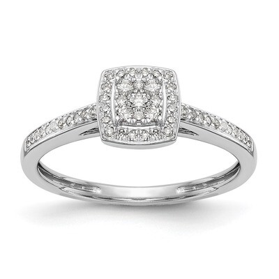 Complete Diamond Cluster Engagement Ring 14k White Gold RM2389E-019-WAA, MPN: RM2389E-019-WAA, 8839…