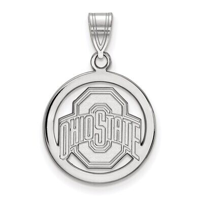 Ohio State University Sm Pendant in Circle Sterling Silver SS034OSU, MPN: SS034OSU, 886774693231