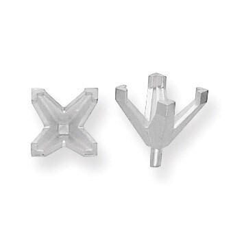 Princess V-End With Peg 3.0mm Setting 18k White Gold 8W180-1, MPN: 8W180,