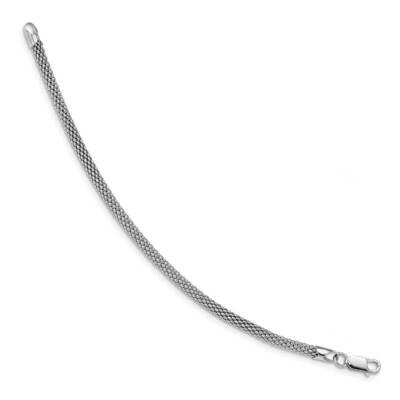 7.5 Inch Rhodium-plated 4.5mm Corona Chain Bracelet Sterling Silver QG5077-7.5, MPN: QG5077-7.5, 88…