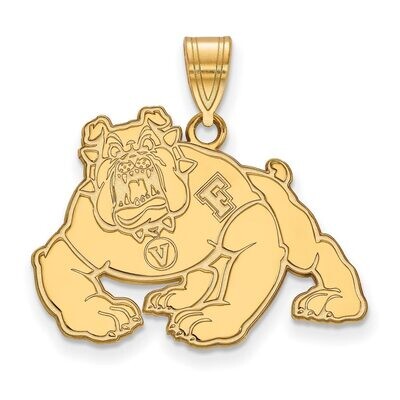 California State University Fresno Large Pendant Gold-plated Silver GP003CSF, MPN: GP003CSF, 886774…