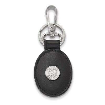 Boston Red Sox Black Leather Oval Key Chain Sterling Silver SS013RSO-K1, MPN: SS013RSO-K1, 19110110…