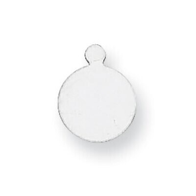 Round with Eyelet Stamping Sterling Silver Rhodium-plated SS1029, MPN: SS1029,