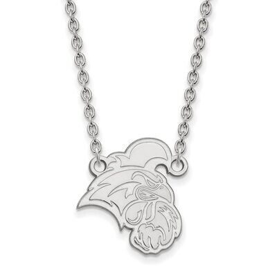 Coastal Carolina University Large Pendant with Chain Necklace 14k White Gold 4W012CCU-18, MPN: 4W01…