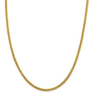 18 Inch 3.45mm Semi-solid Wheat Chain 14k Gold BC172-18, MPN: BC172-18, 883957060262