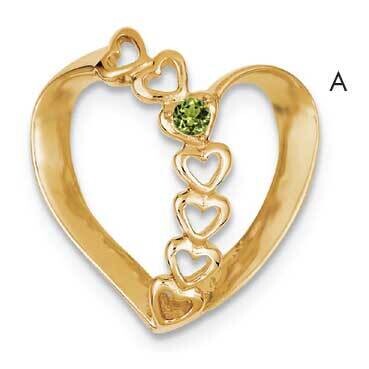 Family Heart Slide 14k Gold XMP4/1GY, MPN: XMP4_1--6, 883957142036