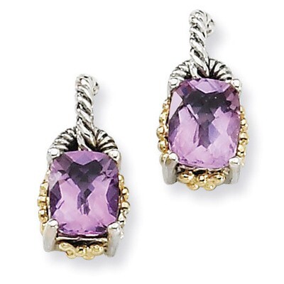 Pq Earrings Sterling Silver &amp; 14k Gold QTC285
