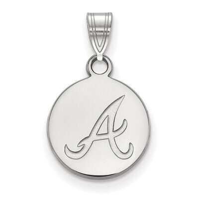 Atlanta Braves Small Disc Pendant Sterling Silver SS012BRA, MPN: SS012BRA, 886774626512