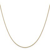 Leslie&#39;s 1 mm Diamond-cut Cable Chain 18 Inch 14k Gold HB-1253-18, MPN: 1253-18, 191101846700