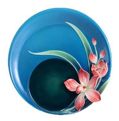 Franz Porcelain Treasure Of Charms Cymbidium Plate FZ02962, MPN: FZ02962,