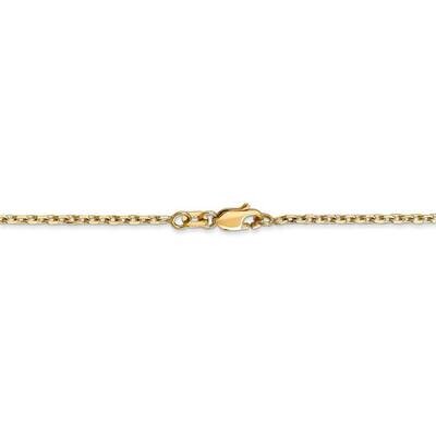 30 Inch 1.8mm Diamond-cut Cable Chain 14k Yellow Gold PEN204-30, MPN: PEN204-30, 886774591148