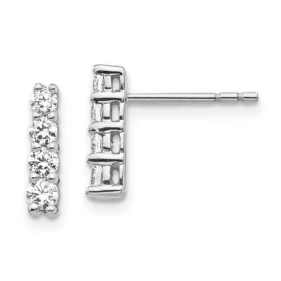 Earrings 14k White Gold Diamond EM5496-050-WA, MPN: EM5496-050-WA, 883957273327