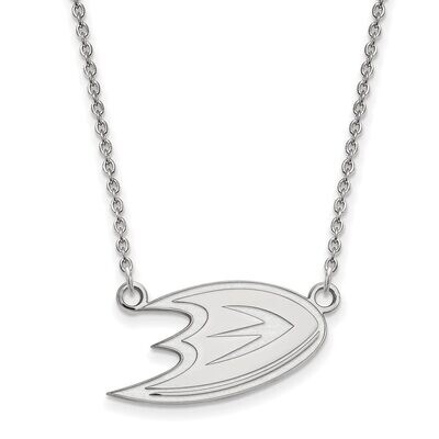 Anaheim Ducks Small Pendant with Chain Necklace Sterling Silver SS013MDU-18, MPN: SS013MDU-18, 8867…