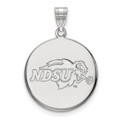 North Dakota State Large Disc Pendant 10k White Gold 1W001NDS, MPN: 1W001NDS, 886774766010