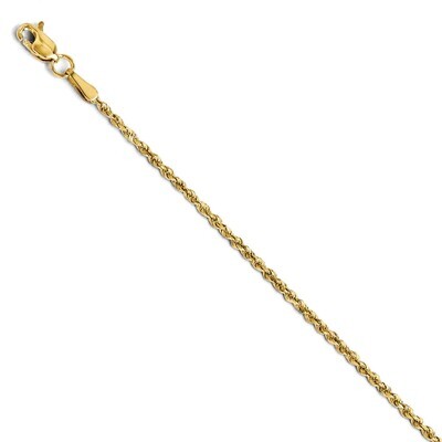 Leslie&#39;s 1.5mm Diamond Cut Rope Chain 20 Inch - 14k Gold HB-7000-20, MPN: 7000-20, 886774545189