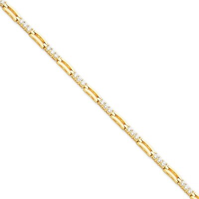 2.4mm Diamond Tennis Bracelet Mounting 14k Gold X787, MPN: X787,
