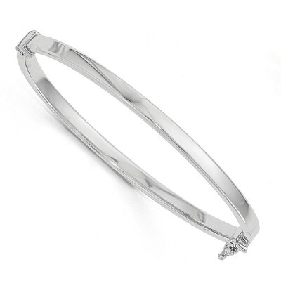 Leslie&#39;s Polished Hinged Bangle Bracelet 6.5 Inch - 14k White Gold HB-LF406, MPN: LF406, 8867749628…