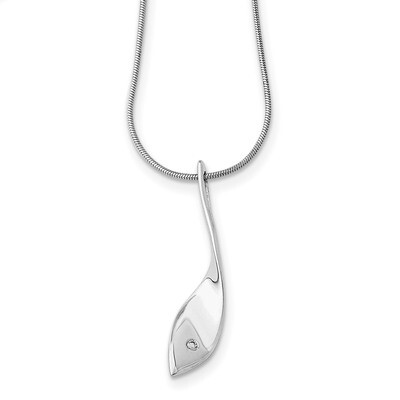 Necklace Diamond Sterling Silver QW320-18, MPN: QW320-18, 886774234359