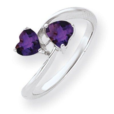 5mm Heart Amethyst Ring 14k white Gold Y4585AM, MPN: Y4585AM, 883957450315