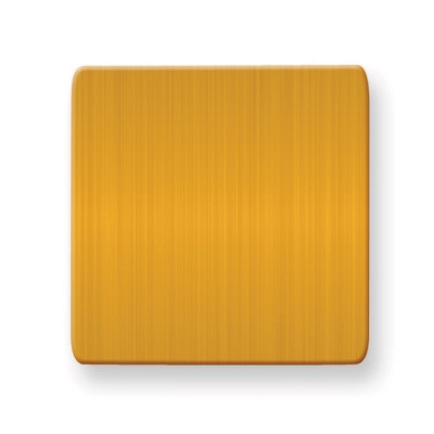 1 x 1 Square Satin Brass Plates-Sets of 6  GM3717-SB, MPN: GM3717-SB,