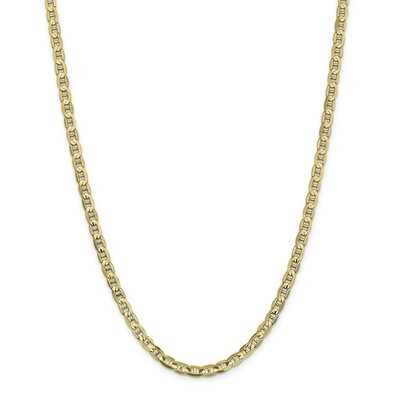 Leslie&#39;s 4.5mm Concave Anchor Chain 20 Inch 10k Gold HB-8222-20, MPN: 8222-20, 191101755002