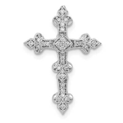 1/6Ct. Diamond Filigree Cross Chain Slide 14k White Gold PM5069-016-WA, MPN: PM5069-016-WA, 1911015…