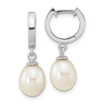 8-9mm White Teardrop Fwc Pearl Earrings Sterling Silver Rhodium-Plated QE16364, MPN: QE16364, 19690…