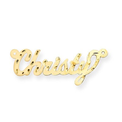 0.013 Gauge Diamond-cut Nameplate Pendant 14k Gold XNA166Y, MPN: XNA166Y, 883957971667