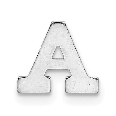 Die Struck Letter A 14k White Gold WG2221A, MPN: WG2221A,