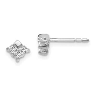 Earrings 14k White Gold Diamond EM4172-025-WA, MPN: EM4172-025-WA, 883957379951