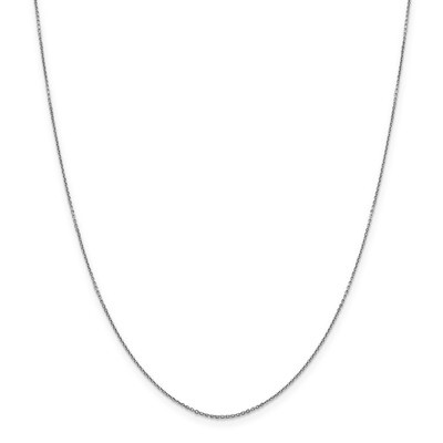 18 Inch 0.90mm Diamond -cut Cable Chain 14k white Gold PEN325-18, MPN: PEN325-18, 883957173450
