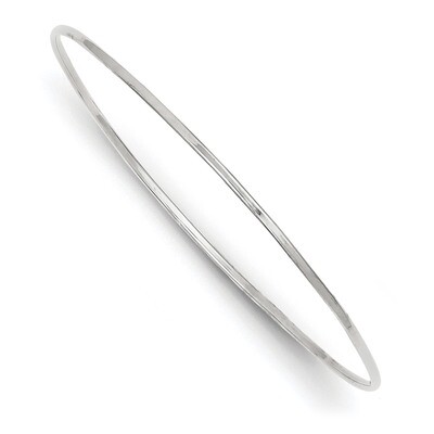 8 Inch 1.5mm Slip-on Bangle Bracelet 14k white Gold DB631, MPN: DB631, 191101562662