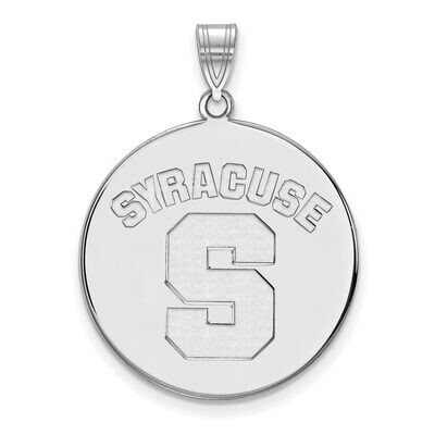 Syracuse University x-Large Disc Pendant 14k White Gold 4W044SYU, MPN: 4W044SYU, 886774848846