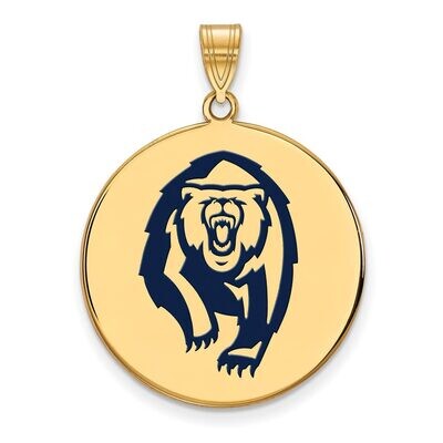 University of California Berkeley x-Large Enamel Disc Pendant Gold-plated Silver GP051UCB, MPN: GP0…