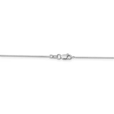 22 Inch 0.70mm Box Chain 14k White Gold WLB050-22, MPN: WLB050-22, 886774583990