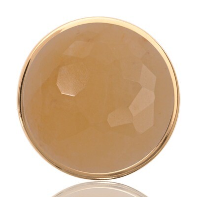 Nikki Lissoni Faceted Yellow Jade Gold-Plated 33mm Coin C1223GM, MPN: C1223GM, 8718627465578