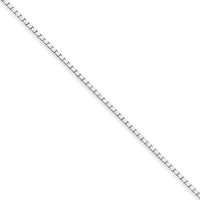1.1mm Box Chain 18 Inch 14k White Gold WLB110-18, MPN: WLB110-18, 883957343990