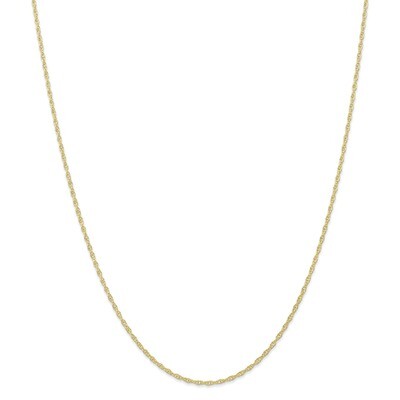 20 Inch 1.35mm Carded Cable Rope Chain 10k Gold 10K10RY-20, MPN: 10K10RY-20, 191101597282