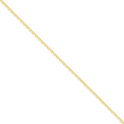 3mm Diamond-cut Cable Chain 18 Inch 14k Gold PEN206-18, MPN: PEN206-18, 886774432861