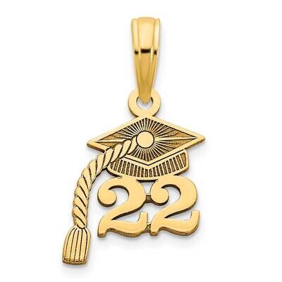 Graduation Cap 22 with Dangling Tassle Charm 14k Gold YC1459, MPN: YC1459, 196904076439