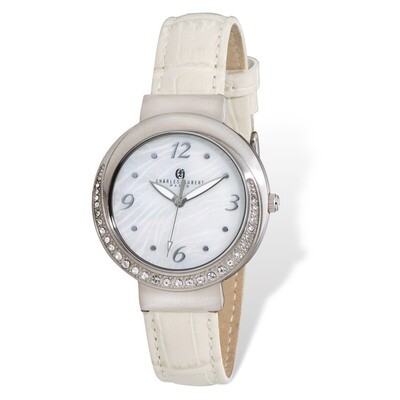 Charles Hubert Stainless Steel Leather Band 38mm Watch Ladies XWA4924, MPN: XWA4924, 848870007367