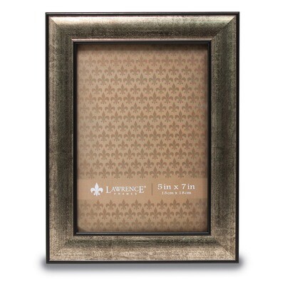 5 x 7 Inch Domed Burnished Silver and Black Picture Picture Frame GM14183, MPN: GM14183, 7511480682…