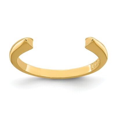 Round End 1/2 round 3/4 Shank 14k Yellow Gold YGSH42, MPN: YGSH42,