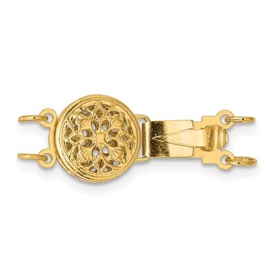 Multi-Strand Bead Pearl Clasp 14k Yellow Gold YG1981, MPN: YG1981,