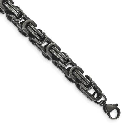 White Bronze Plated 8.5mm 8.5 Inch Bracelet Stainless Steel Antiqued SRB2963-8.5, MPN: SRB2963-8.5,…