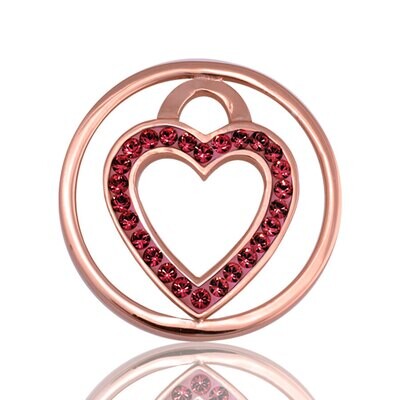 Nikki Lissoni Love Keeper Rose Gold Plated 23mm Coin C1039RGS05, MPN: C1039RGS05, 8718627461167